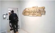  ?? — Reuters ?? Workers enter the Taskrabbit office in San Francisco, California, US.