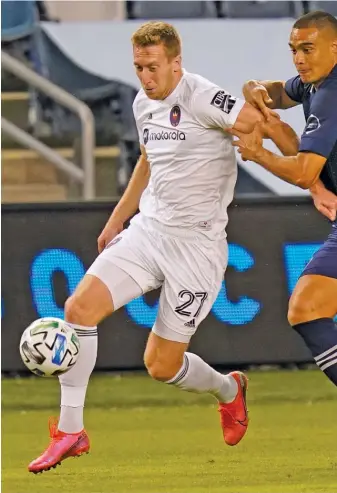  ?? ORLIN WAGNER/AP ?? Fire forward Robert Beric scored 11 goals in 2020, 35% of the team’s total.