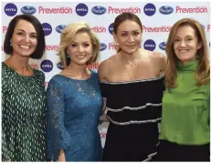  ?? (left and below) Guest speakers Dr Joanna McMillan, Sandra Sully and Michelle Bridges shared their secrets to midlife health and happiness with editor Andrea Duvall. ??