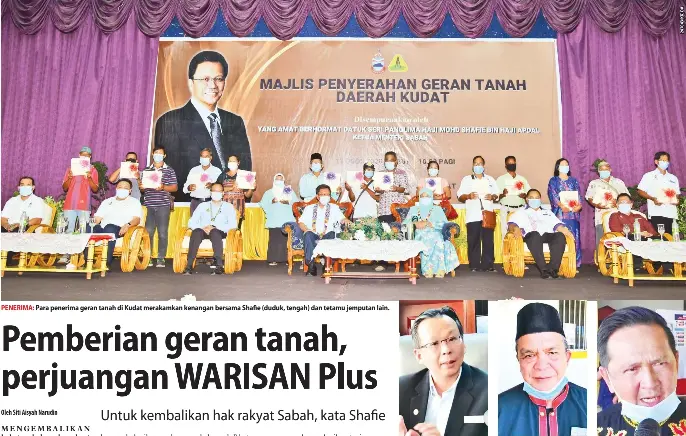 Pemberian Geran Tanah Perjuangan Warisan Plus Pressreader