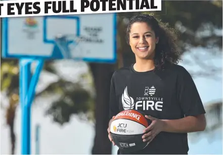  ?? Picture: MATT TAYLOR ?? VERSATILE PERFORMER: Townsville Fire signing Hannah Young has high hopes for her new club.