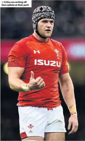  ??  ?? &gt; Critics are writing off Dan Lydiate at their peril