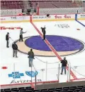  ?? JOSE M. ROMERO/THE REPUBLIC ?? Gila River Arena in Glendale will play host to up to 3,450 fans for Thursday night’s Coyotes season opener.