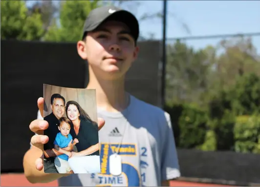  ?? Haley Sawyer/The Signal (See additional photos on signalscv.com) ?? West Ranch boys tennis’ Jake Anderson used his mother’s death as motivation this season as the Wildcats won a Foothill League title.