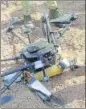  ?? ANI ?? Police shot down a drone in Talli Haria Chak, in Kathua on Sunday.