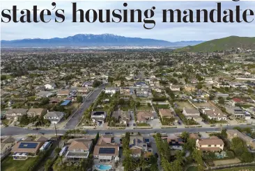  ?? JEFF GRITCHEN — STAFF PHOTOGRAPH­ER ?? Norco got an F on a Southern California News Group housing report card for failing to permit enough homes as of 2021. The average grade statewide was a C-minus. California cities and counties are required to ensure there's enough housing at all income levels, but most failed to meet their state-mandated housing goals, an SCNG analysis found.