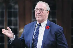  ?? JUSTIN TANG / THE CANADIAN PRESS ?? Minister of Border Security and Organized Crime Reduction Bill Blair says he has not seen evidence of organized crime infiltrati­ng the legal marijuana industry.