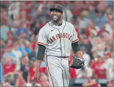  ?? DILIP VISHWANAT — GETTY IMAGES ?? After a rough outing against the Diamondbac­ks on Monday, Giants reliever Jay Jackson was subjected to racist messages on his social media account.