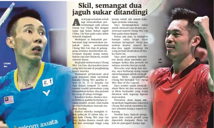  ??  ?? CHONG Wei LIN Dan