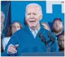  ?? EFE ?? VOTO. El presidente de Estados Unidos, Joe Biden busca un segundo periodo en la Casa Blanca.