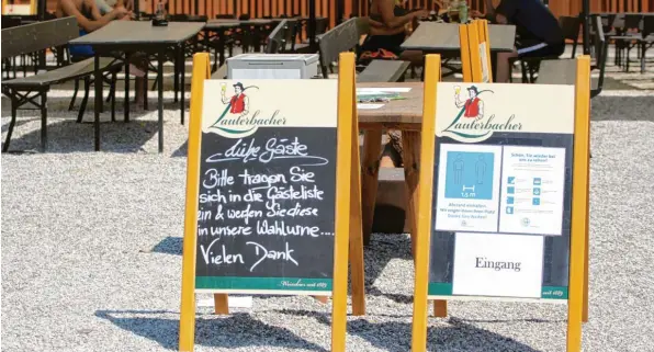  ?? Foto: Annette Zoepf ?? Im Sommer hatte es die Gastronomi­e leichter: Wer einen Biergarten hatte, konnte die Gäste draußen bewirten. Doch was kommt im Winter, wenn der Lockdown erst vorbei sein sollte? Die Stadt hat jetzt Pläne ge‰ macht.