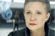  ?? LUCASFILM ?? The late Carrie Fisher as General Leia in Star Wars: The Last Jedi.