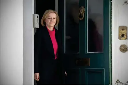  ?? (Getty) ?? The ex-PM leaves her home yesterday after the publicatio­n of her 4,000-word article