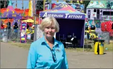  ?? NEWS PHOTO TIM KALINOWSKI ?? West Coast Amusements manager Wendy Hauser says her company's rides are regularly inspected to ensure they are safe for everyone.