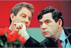  ?? ?? Top dogs: Tony Blair and Gordon Brown gave frank assessment­s of their leadership