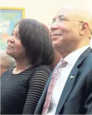  ??  ?? Lady Allen and His Excellency, Governor General Sir Patrick Allen.