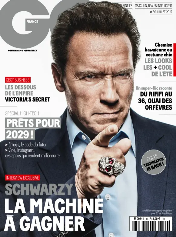  ??  ?? arnold schwarzene­gger photograph­ié
pour GQ par sheryl nields