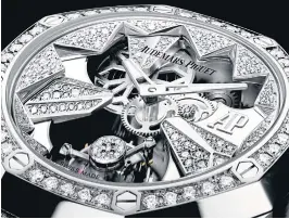  ??  ?? Dazzling dial designed to evoke icicles and snowflakes.