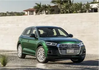  ?? AUDI ?? The 2018 Audi Q5’s turbocharg­ed four-cylinder engine has 252 horsepower and 273 lb-ft of torque.