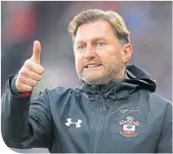  ??  ?? Saints boss Ralph Hasenhuttl