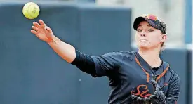  ?? [PHOTO BY BRYAN TERRY, THE OKLAHOMAN] ?? After a six-year hiatus, the Big 12 Softball Championsh­ip is being reinstated and will take place Friday and Saturday at the ASA Hall of Fame Stadium Complex in Oklahoma City. Randee O’Donnell and the Oklahoma State Cowgirls open against Baylor at 11...