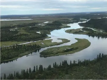  ?? Bryce Miller/San Diego Union-Tribune/TNS ?? The Alagnak River, as seen from Katmai Lodge in Alaska.