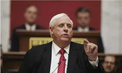  ?? Photograph: Chris Jackson/AP ?? Jim Justice recently declared a run for US Senate, seeking to defeat Joe Manchin.