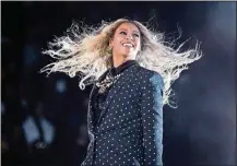  ?? HARNIK /AP ANDREW ?? Beyoncé had a big decade. Two of her records placed in the top 3 of the Associated Press’ list of the top albums of the decade.