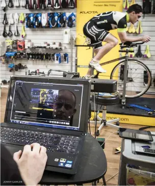  ?? JONNY GAWLER ?? Good bike shops will offer a range of cycle fit options, which can can be performed on your own bike or on a fully adjustable fitting bike to replicate the geometry of any bike