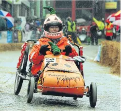  ?? Pictures: John Stevenson. ?? Brechin’s cartie race regularly draws thousands of spectators, but organisers fear this year’s event may hit the skids due to a lack of entries.