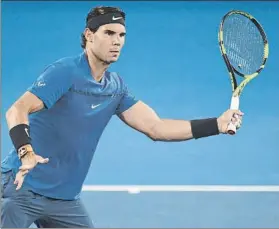  ?? FOTO: EFE ?? Rafa Nadal derrotó a Dominic Thiem en una nueva prueba antes del Open de Australia