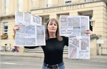  ?? Picture: Mikal Ludlow Photograph­y ?? Amber Astronchri­sto said Cheltenham was looking scruffy, with weeds growing out of some of the drains