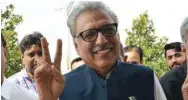  ??  ?? President Alvi