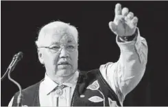  ?? ADRIAN WYLD THE CANADIAN PRESS ?? Truth and Reconcilia­tion Commission Chair Justice Murray Sinclair .