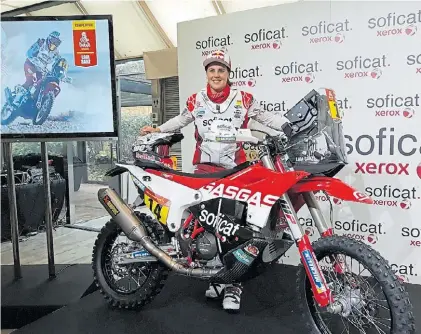  ?? DPA ?? La número 1. Laia Sanz ostenta la mejor actuación en motos en la historia del Dakar: fue novena en 2015.