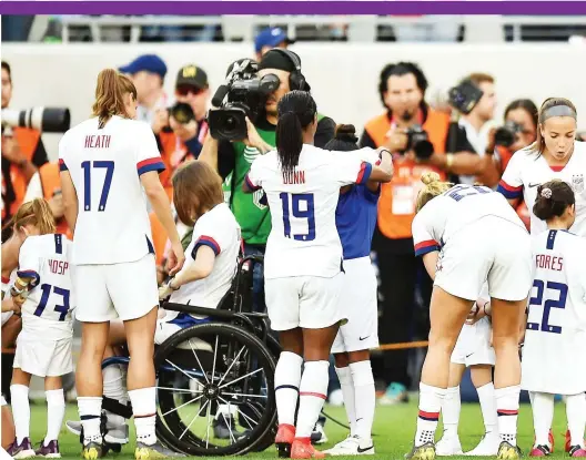  ?? FOTO: CORTESÍA @USWNT ?? Las futbolista­s de Estados Unidos han levantado la voz para denunciar la marcada brecha salarial con los hombres.