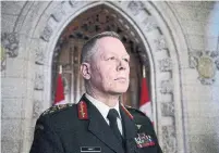  ?? SEAN KILPATRICK THE CANADIAN PRESS FILE PHOTO ?? Chief of defence staff Gen. Jonathan Vance says the military must change, fast, because the very nature of warfare is changing.