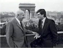  ??  ?? 1986 Marcel Bleustein-Blanchet et Maurice Lévy.
