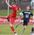  ?? Foto: Klaus Jais ?? Dreifacher Torschütze war für die U19 des TSV Nördlingen Moise Jurja (im schwarzen Trikot).