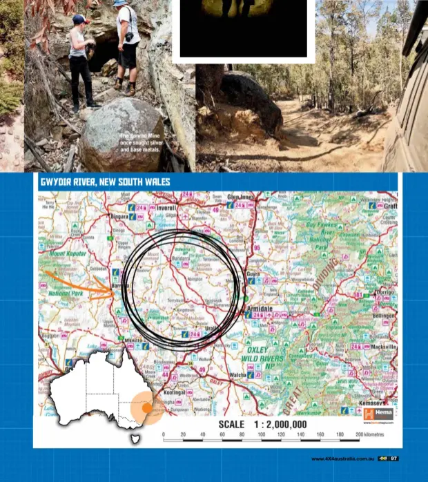  ??  ?? The Conrad Mine once sought silver and base metals.
GWYDIR RIVER, NEW SOUTH WALES