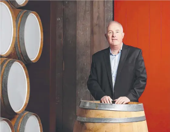  ?? Picture: DARRIAN TRAYNOR ?? Treasury Wine boss Michael Clarke is pushing for greater recognitio­n of Penfolds’ white wines.