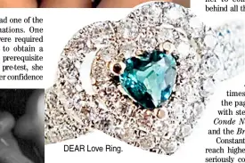  ??  ?? DEAR Love Ring.