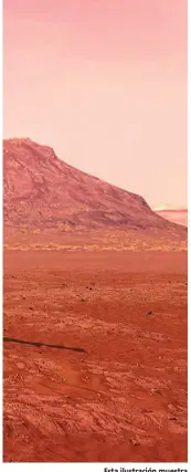  ?? EFE ?? Esta ilustració­n muestra al Perservera­nce situándose sobre la superficie marciana