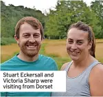  ??  ?? Stuart Eckersall and Victoria Sharp were visiting from Dorset