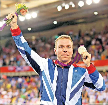  ?? ?? Sir Chris Hoy said that his cancer diagnosis ‘came as a huge shock, having had no symptoms up to that point’