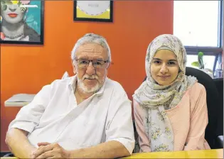  ?? SADIE-RAE WERNER/SPECIAL TO THE TELEGRAM ?? José Rivera and Taqwa Mahmood have seen the success of the Refugee and Immigrant Advisory Council’s ability to help refugees and immigrants navigate life in Newfoundla­nd.