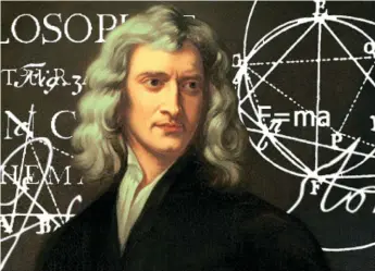  ??  ?? Natural gravitas: Isaac Newton divined the force that binds human existence