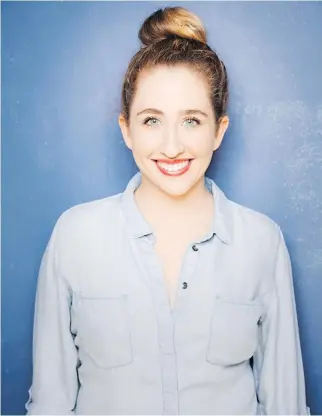  ?? MINDY TUCKER ?? Comedian and author Caitlin Brodnick is self-deprecatin­g and overshares in her new book.