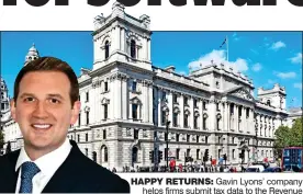  ??  ?? HAPPY RETURNS: Gavin Lyons’ company helps firms submit tax data to the Revenue