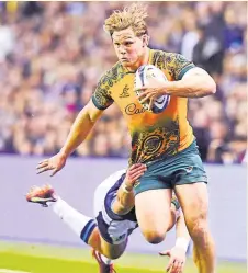  ?? Photo Icon Sport ?? Absent de la sélection depuis mi-juillet, Michael Hooper a réalisé un retour des plus encouragea­nts.
UNE PRESTATION ABOUTIE